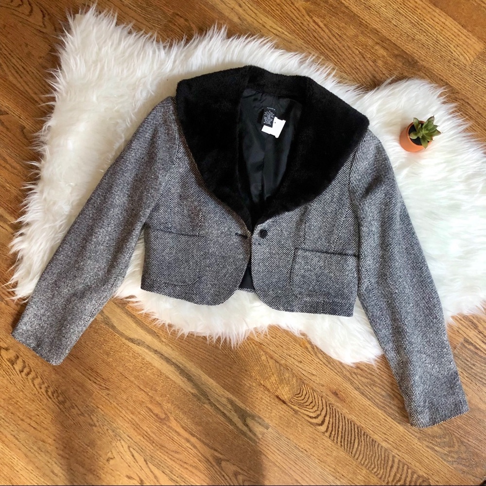 Vintage Cropped wool jacket
